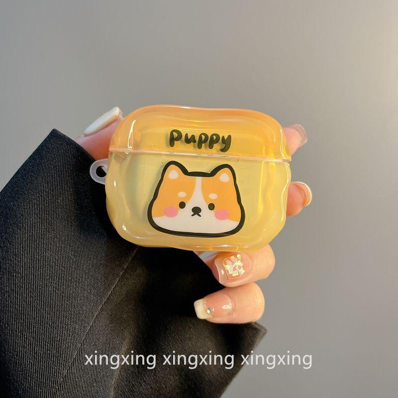 Fun and Cute Cartoon Corgi for Apple Bluetooth Airpodspro2 Protective Case Airpods4 Earphone Case 3 Generation