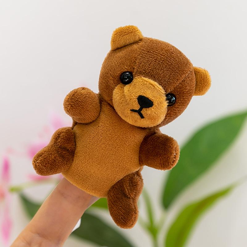 Forest Animal Finger Doll Panda Plush Toy Children Ocean Shark Doll