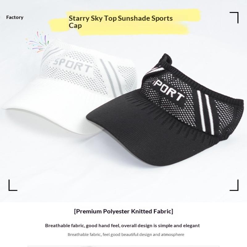 Outdoor Sport Sun Hat Caps Women Empty Top Hat Golf Tennis Hat Breathable Visor Baseball Cap Hiking Hat Cap For Women Men Summer