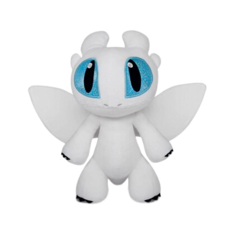 Dynamic Night Fury And Light Fury Plush Toys For Dragon Lovers Black And White Dragon Dolls