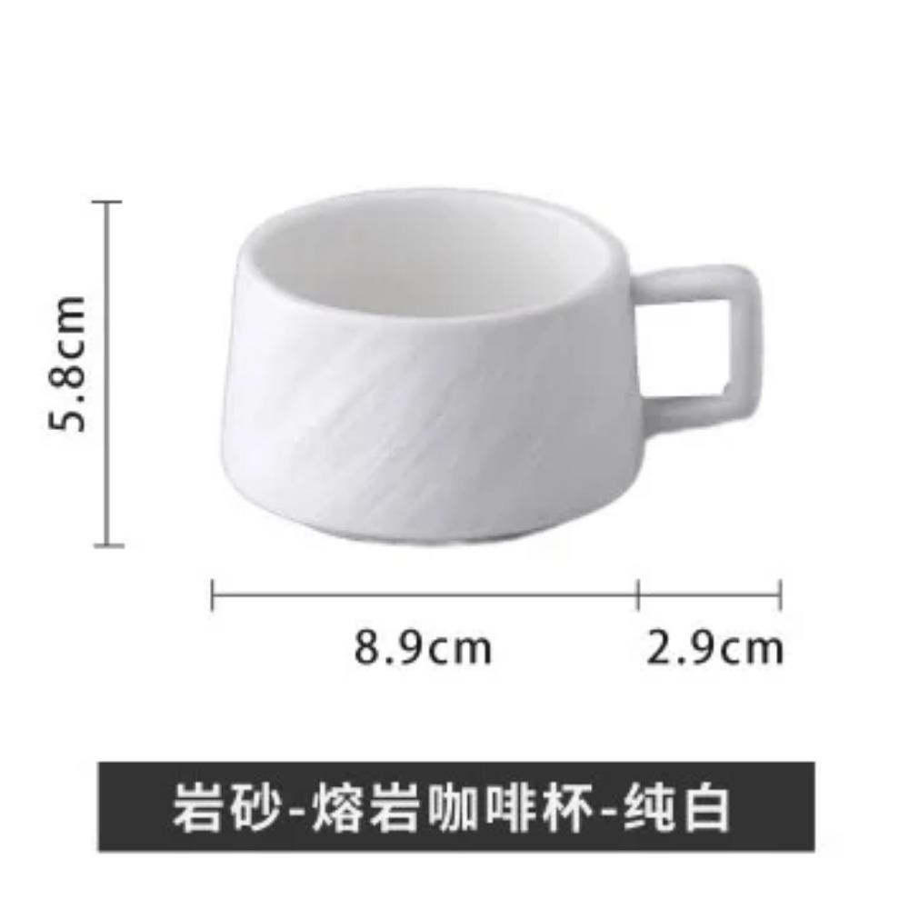 

Набор кофейных чашек из керамики в японском стиле, 250 мл, с текстурой скального песка, изысканная кружка для послеобеденного цветочного чая, для отеля, ресторана высокого класса 250ML