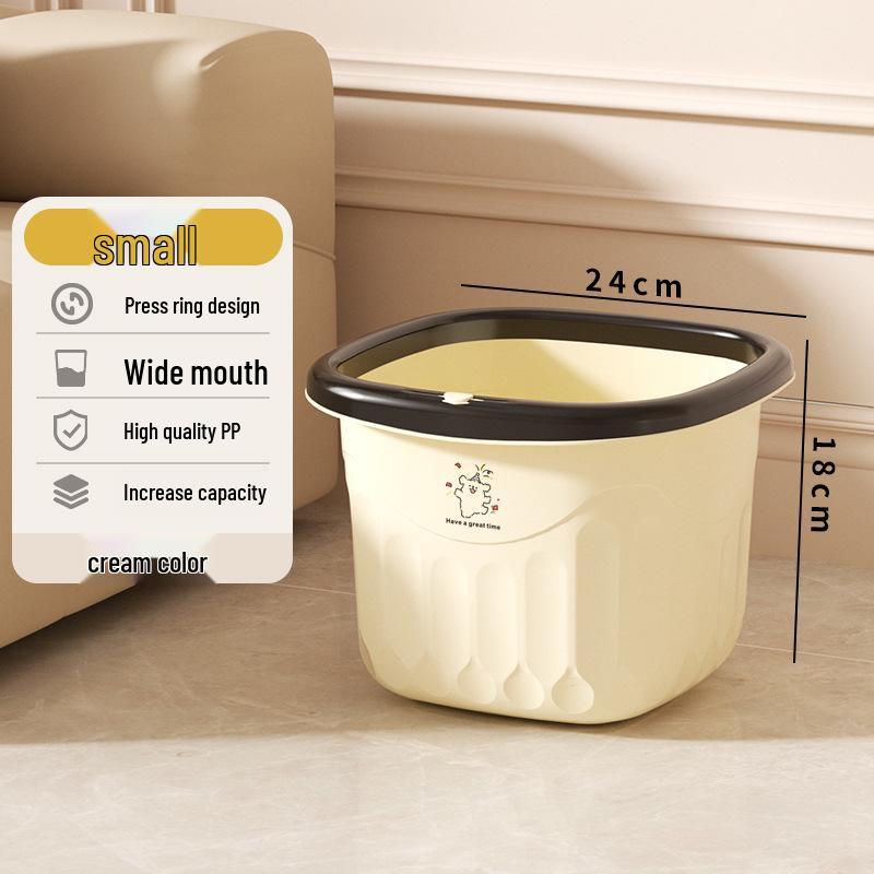 Large Capacity Trash Can for Home: Stylish Design for Living Room, Bedroom, Kitchen & Bathroom