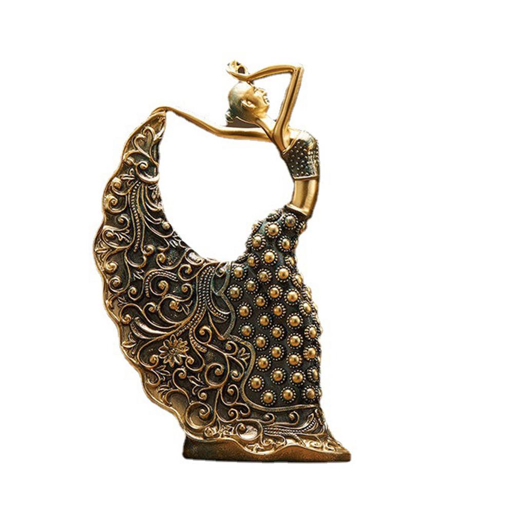 

Peacock Dancer Statue Stylish Design Beauty Statue Modern Art Decoration Resin Peacock Dancer Handicraft for Bedroom Living Room