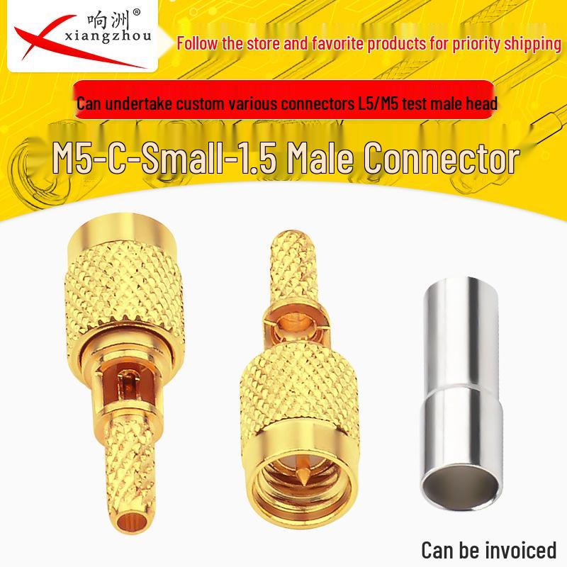 M5-C-J-1.5 L5/M5 RF Connector: Male Test Head for Ultrasonic Flaw Detector