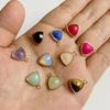 Natural Stone Pendants Charm Triangle Shape Agates Crystal Healing Stone Jewelry Accessories Charms DIY for Jewelry Making