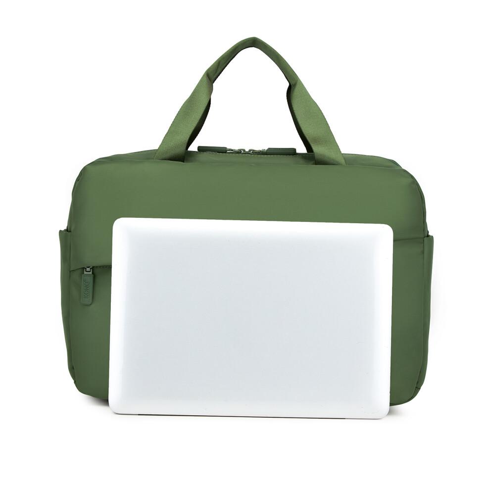(Green) 19L Water-Proof Travel Bag with Laptop Sleeve Large Capacity Tote
