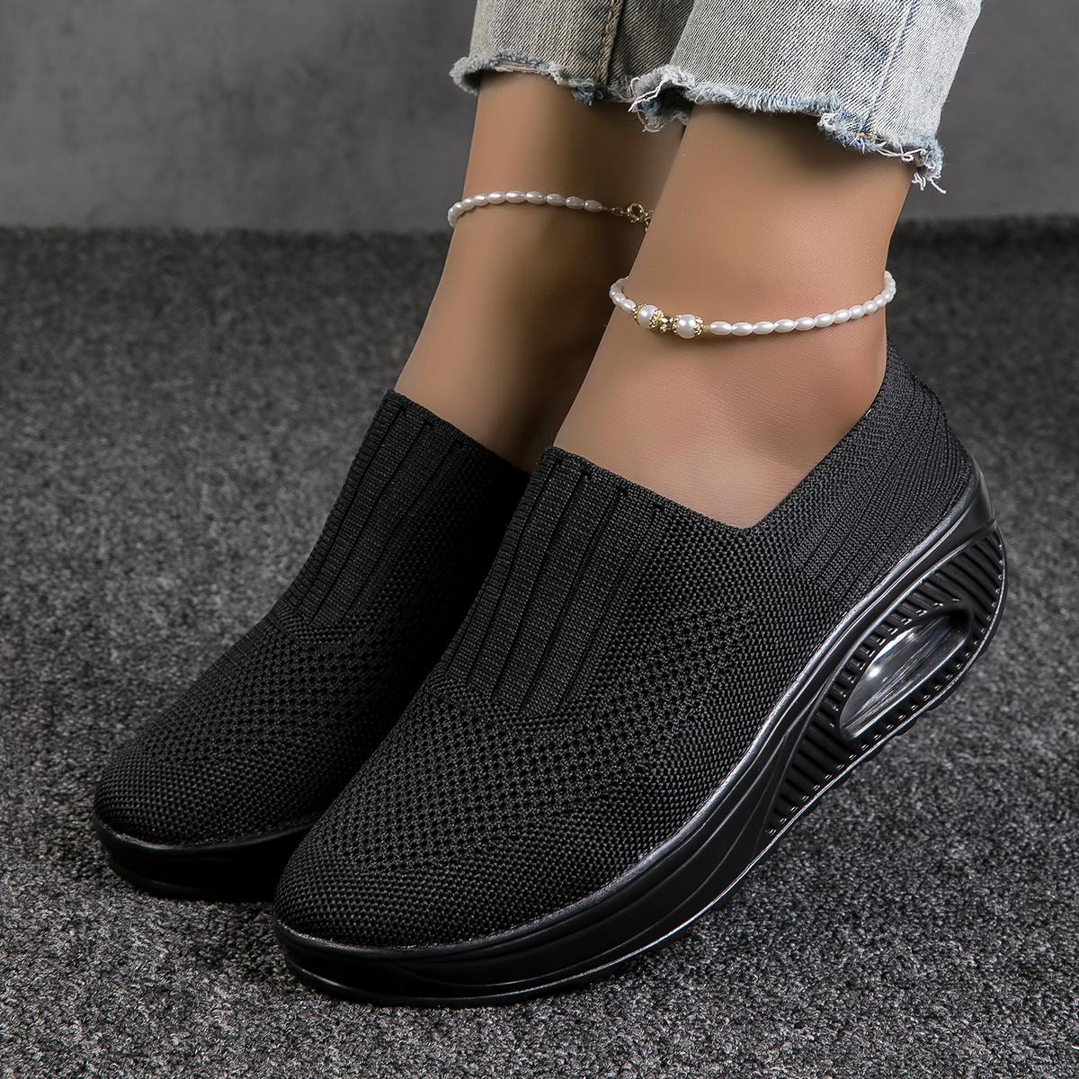 

Sock Shoes Women Vulcanized Shoes Comfortable Women Sneakers Slip On Flats Shoes Women Loafers Plus Size 42 Walking Flat 37