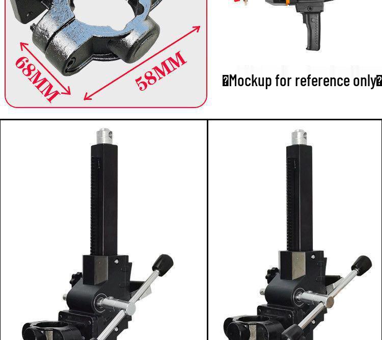 Adjustable Angle Handheld Drill Hole Punching Support Bracket
