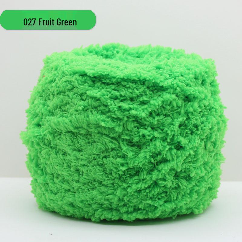 Medium-Thick Three-Strand Coral Velvet Ice Silk Plush Yarn for Hand-Knitted Baby Scarves & Vests