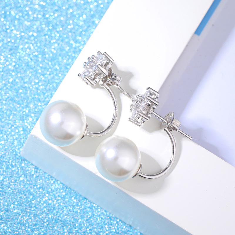 Zhao Liying Guochao Silver Plated Snowflake Earrings - Two Styles In One