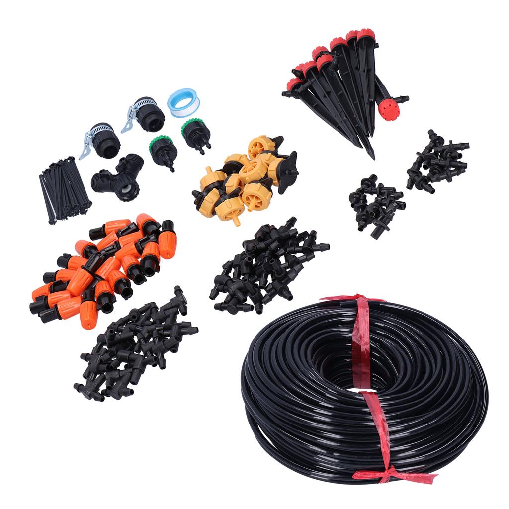 40M 4 7 Hose Garden Irrigation System Drip Irrigation Kit Watering Kit for Greenhouse Lawn