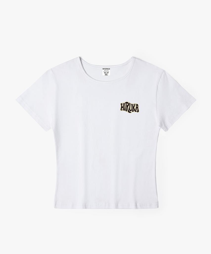 Hilukaakaibeu Bubble Logo Women'S Slim Fit Short Sleeve T-Shirt