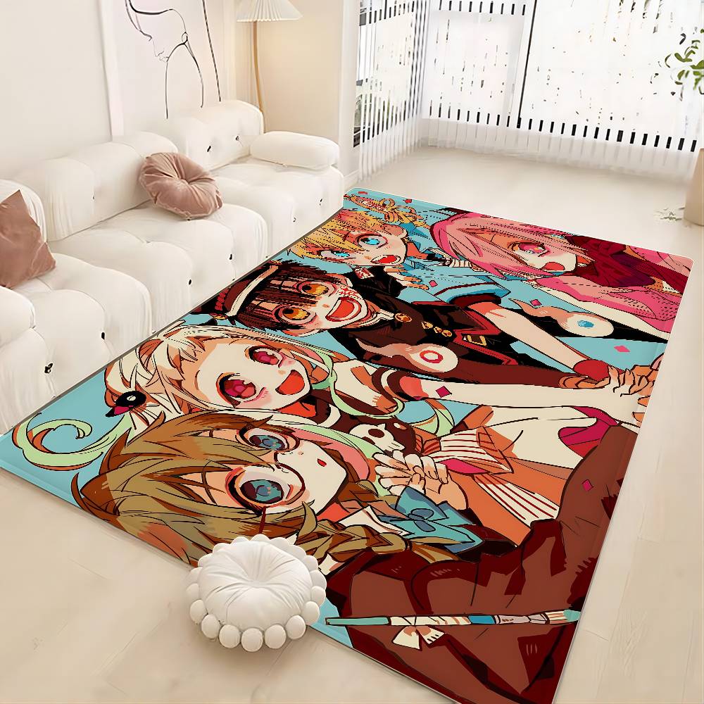 Toilet Bound Hanako Kun Anime Hallway Carpet Non-Slip Laundry Room Mat Laundry Decor Balcony Child Living Room Toilet Rug