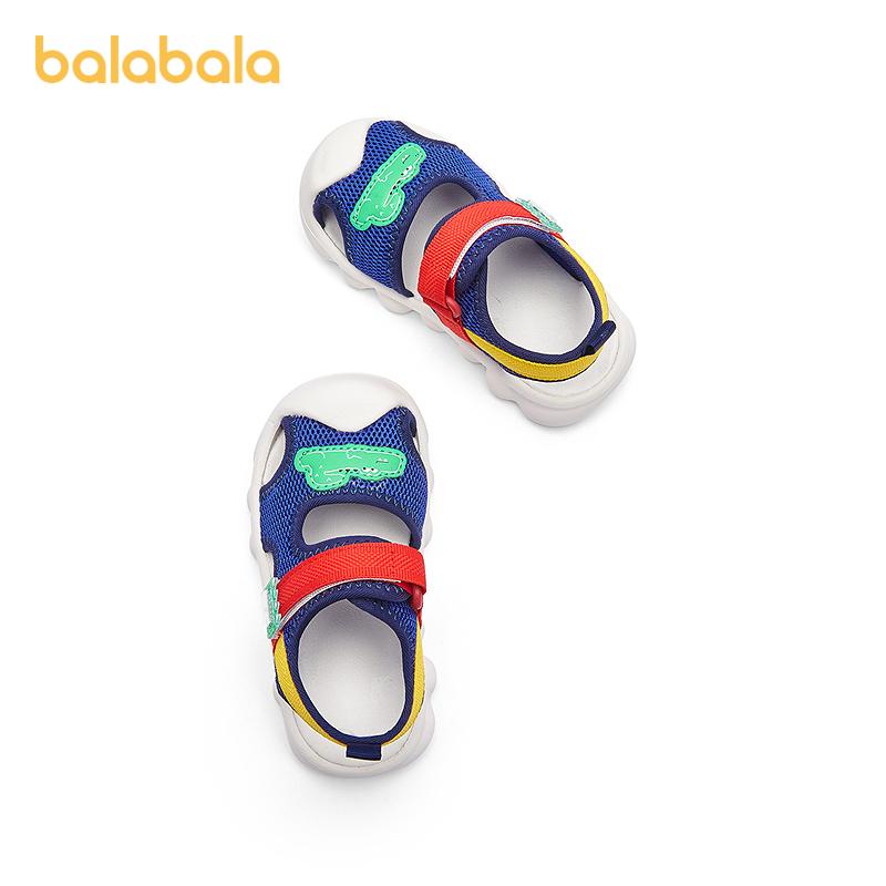 Balabala children's shoes, children's sports sandals, boys' and girls' shoes, breathable 2025 summer new beach shoes, anti slip