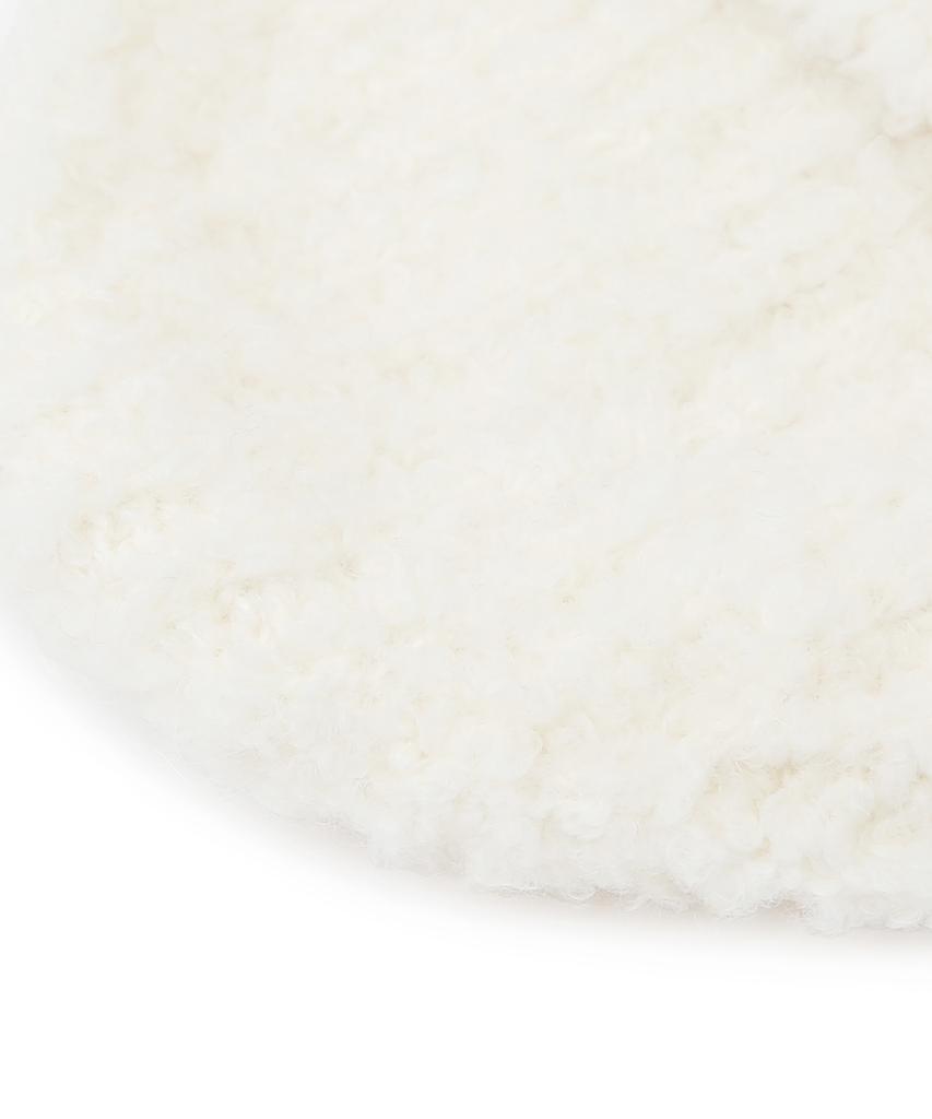 Eondeokeonteulolseutyudio Winter Ribbon Boucle Beanie / Mohair Boucle / Iv