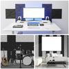Pack of 12 Square Foam Panels Soundproof Wall Panels Acoustics Tiles Polyester Texture Perfect for Studios Bedroom Wall