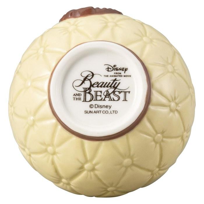 [Sanart] Disney "Beauty and the Beast" Soap Dispenser, Approx. 330ml, SAN3633, Yellow Soap Dispenser