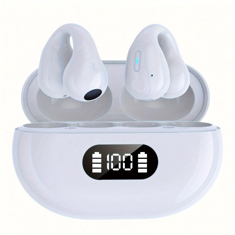 Äkta trådlöst clip-on sportheadset, Musik Hängande Video Bekvämt TWS Dobby Stereo HD-samtal Headset, för Telefon Spelheadset Intelligens Headset