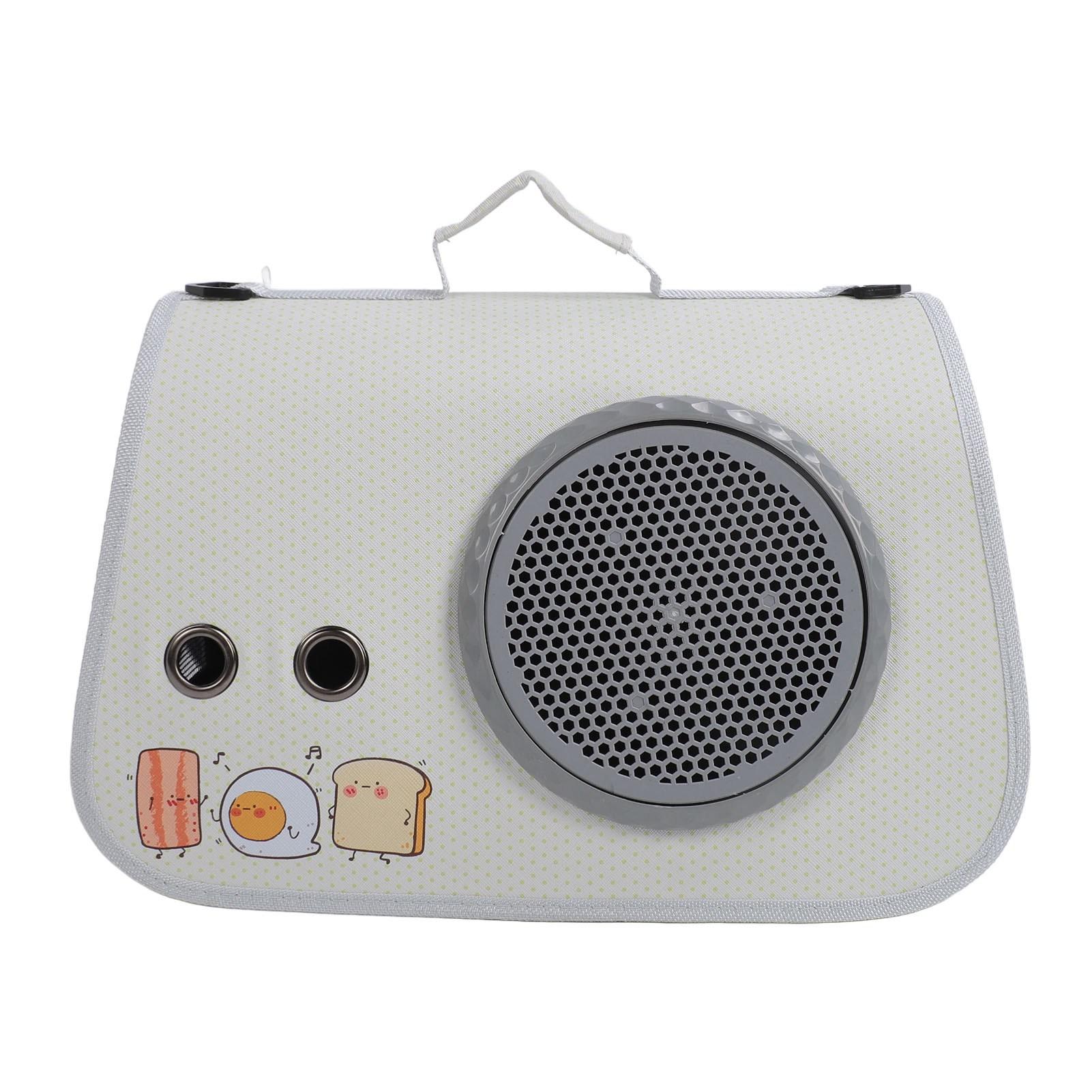 Cat Space Capsule Carrier Breathable Mesh Cover Large Capacity PU Leather Pet Sling Carrier Bag
