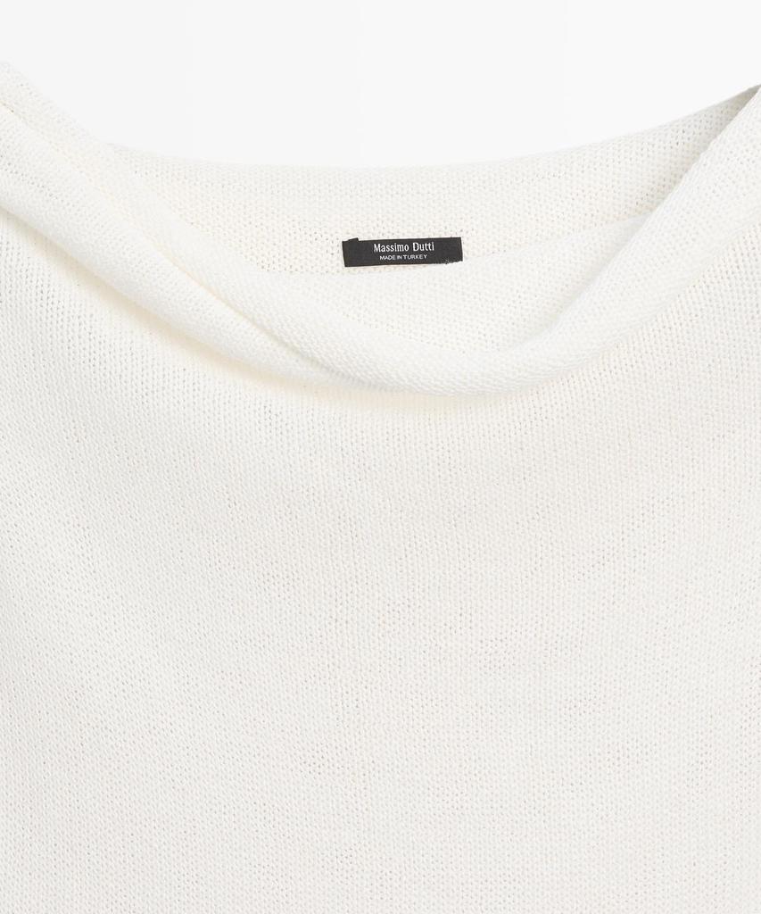 Masimodutti Ribbed Strapless Knit Top