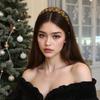 Vintage Tortoiseshell Color Wide Headband Resin Headpieces Party Headwear for Women and Girls Fashion Accessory