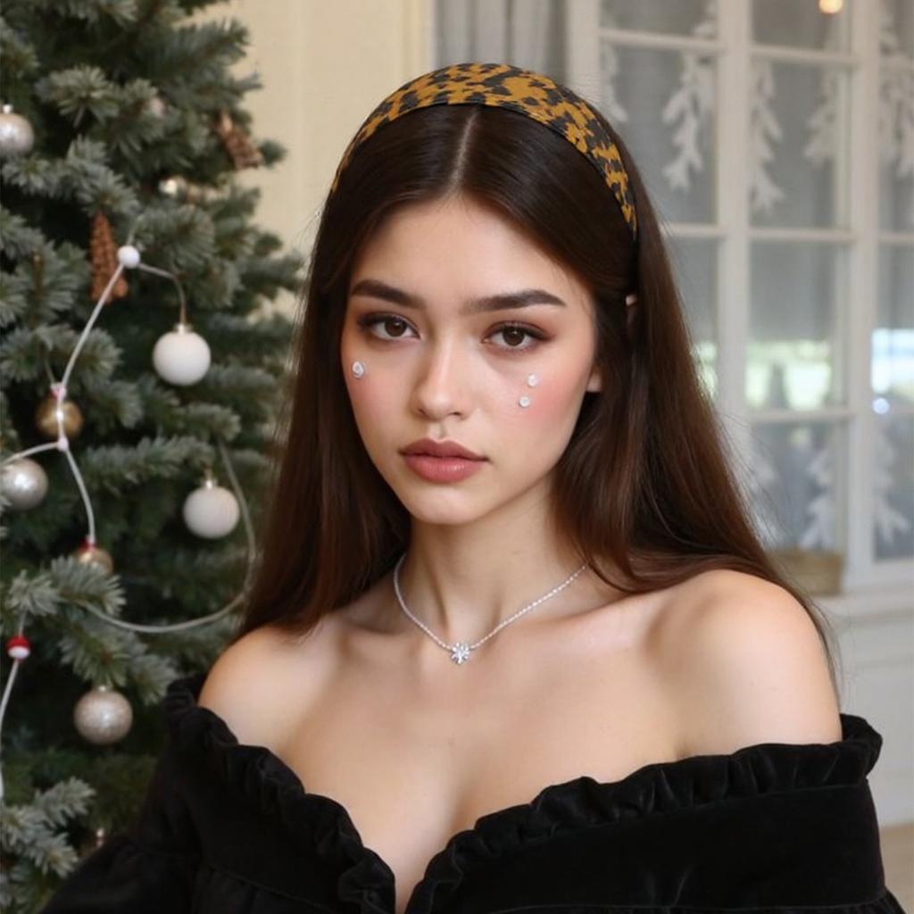 Vintage Tortoiseshell Color Wide Headband Resin Headpieces Party Headwear for Women and Girls Fashion Accessory