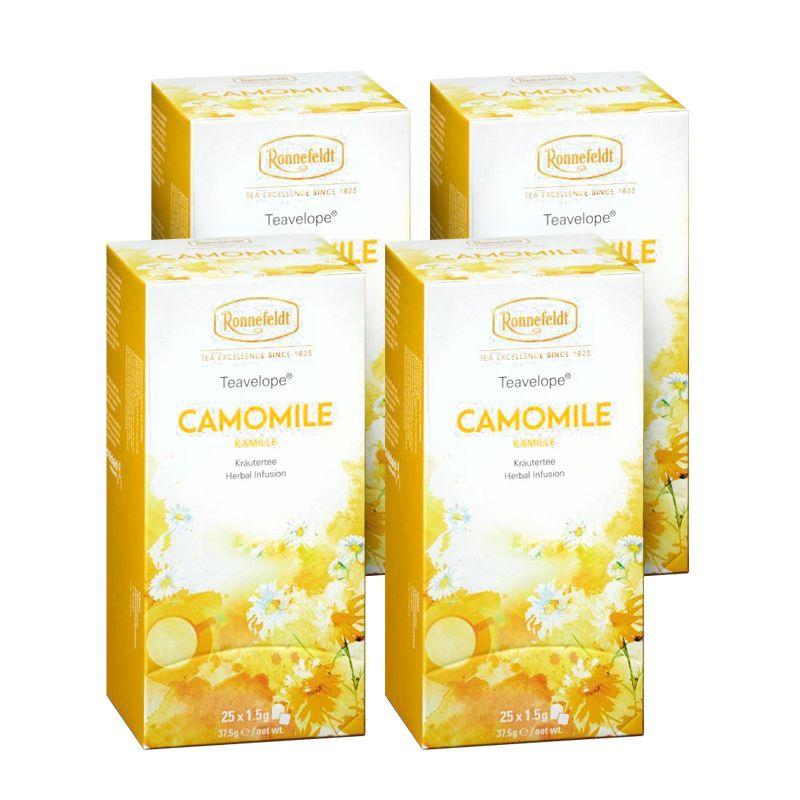 Ronnefeldt Chamomile Tea 25 Tea Bags x 4 Packs