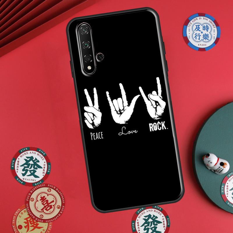 Rock Roll Skull For Huawei P30 P20 P40 Lite P60 Pro Nova 5T 12s 12i 11i Y90 Y70 Y60 Y61 Y91 Y72 9 10 SE Case