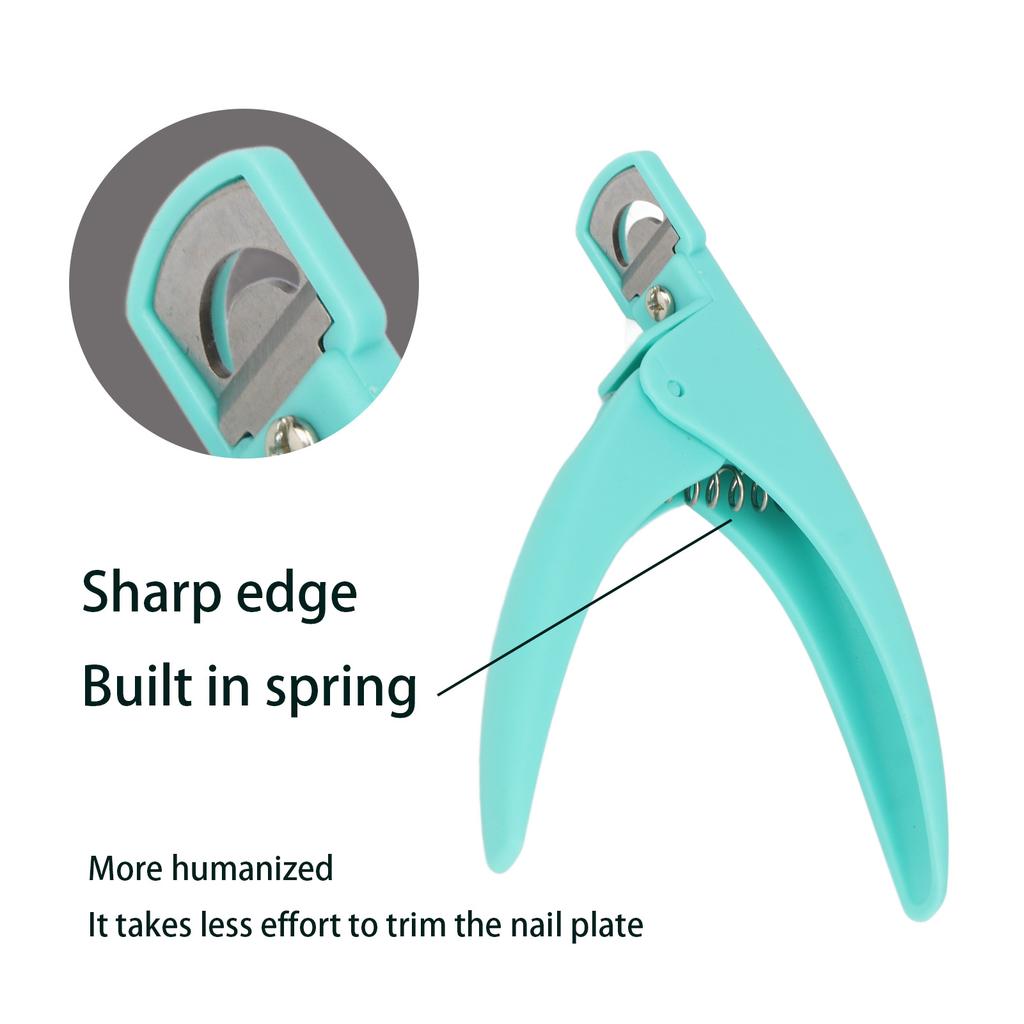 Nail Tip Cutter Stainless Steel Portable Professional Artificial Nail Trimmer for Manicure