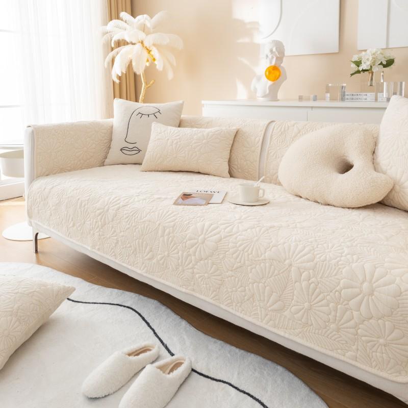 

Однотонный тканевый художественный жаккардовый чехол для дивана, нескользящий мягкий утолщенный диван-полотенце для гостиной, коврик L-образной формы, чехол для дивана, домашний декор 70x70cm 1pcs