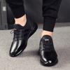 2025 Spring New Leather Men's Shoes Invisible Inner Height Increase Sports Shoes Extra Large Size for Cowhide Tide Shoes Men