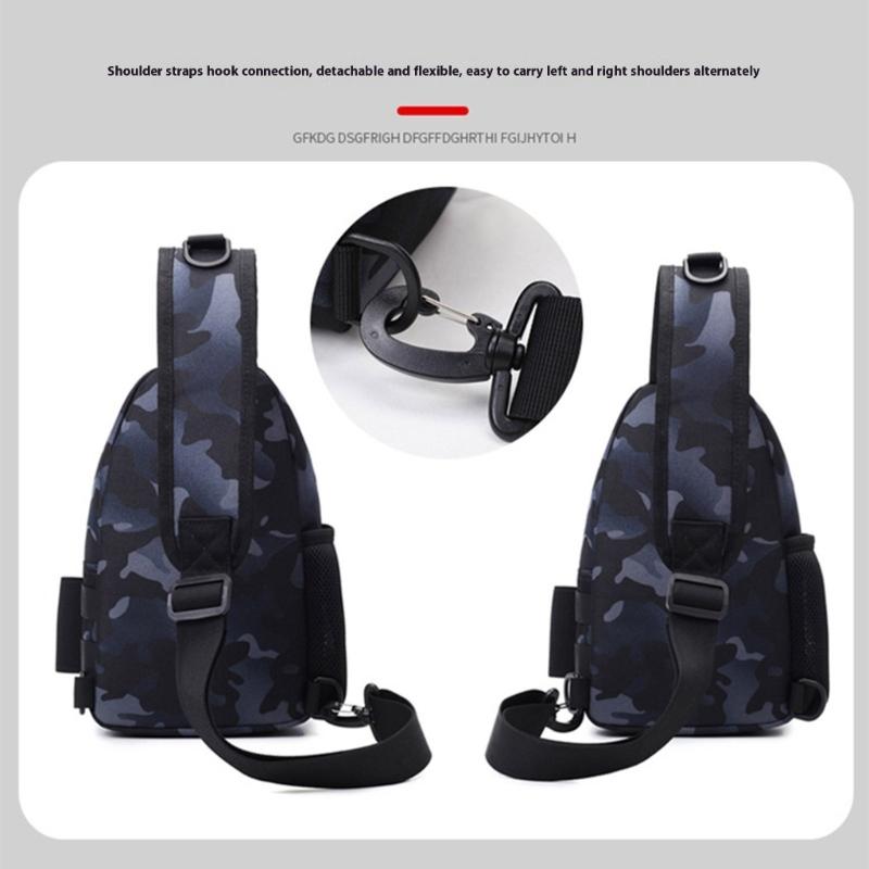 Fishing Tackle Storage Shoulder Bag Outdoor Fishing Shoulder Pack Comfortable Fishing Gear Carrying Bag with Rod Stand
