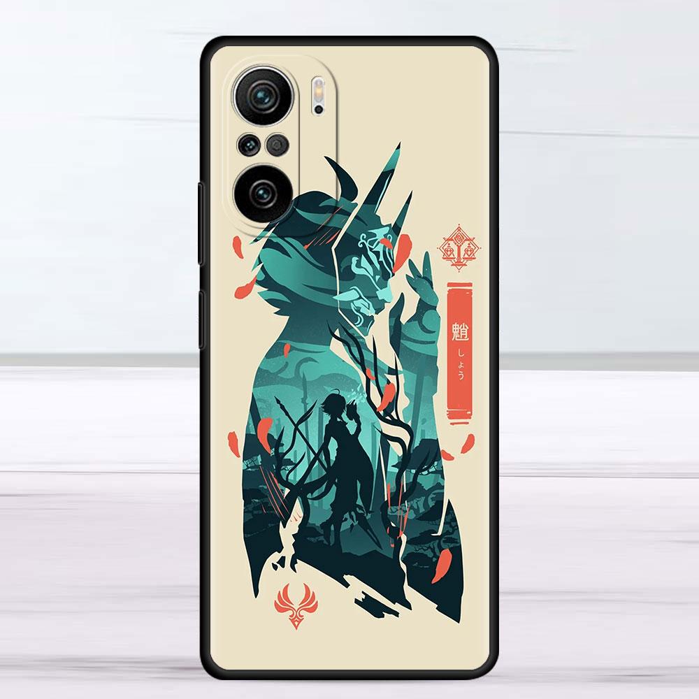 Roztomilé pouzdro Anime Genshin Impact pro Xiaomi Redmi Note 11 10 9S 9 K40 Pro 7 8 9A 9C 8T 9T 10C 10Pro silikonové pouzdro na telefon
