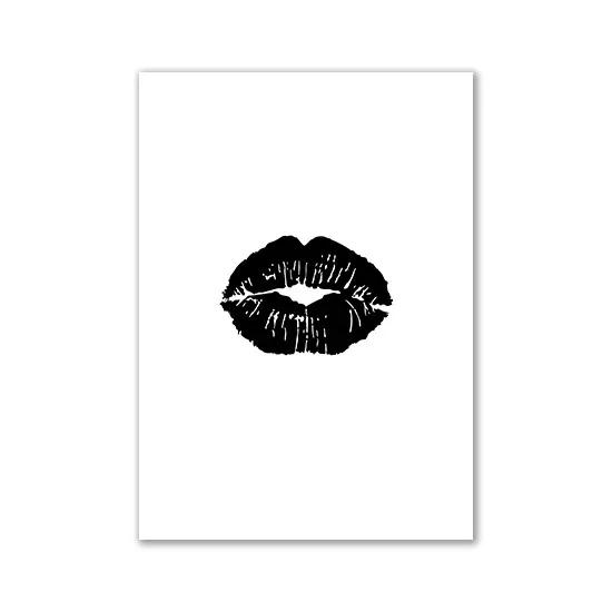 Fashion Black And White Sexy Poster Flower Women Motivational Text Minimalist Canvas Painting for Living Room Modern Home Decor