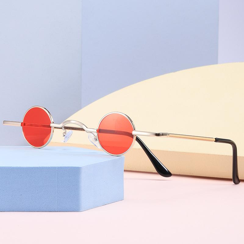 Ochelari de Soare Rotunzi Punk Vintage Femei Bărbat Metal Ochelari de Vedere Femei Rame Ultra Mici