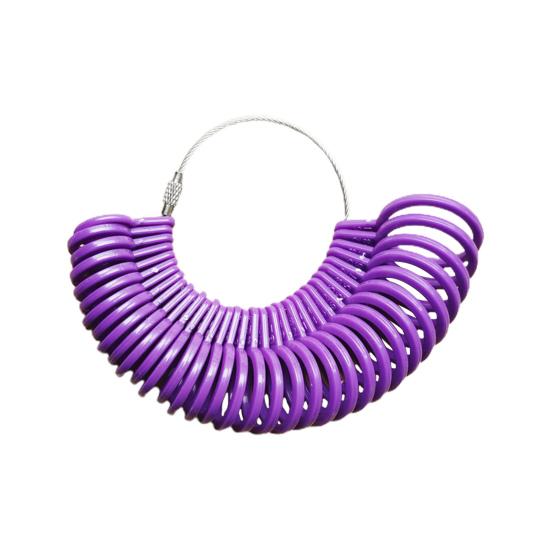 

Finger Ring Stick Sizer Professional Accurate Detachable DIY Finger Ring Measuring Tool for Jewelry Store фиолетовый
