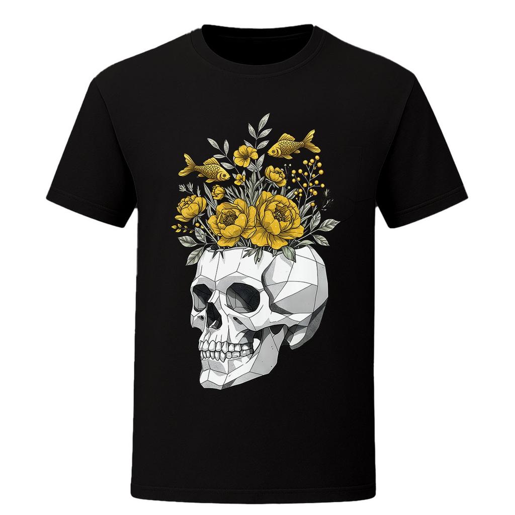 Get Lost T Shirt Skull Fish Flower Death Grim Gothic Tee Unisex Unisex Kids Gift