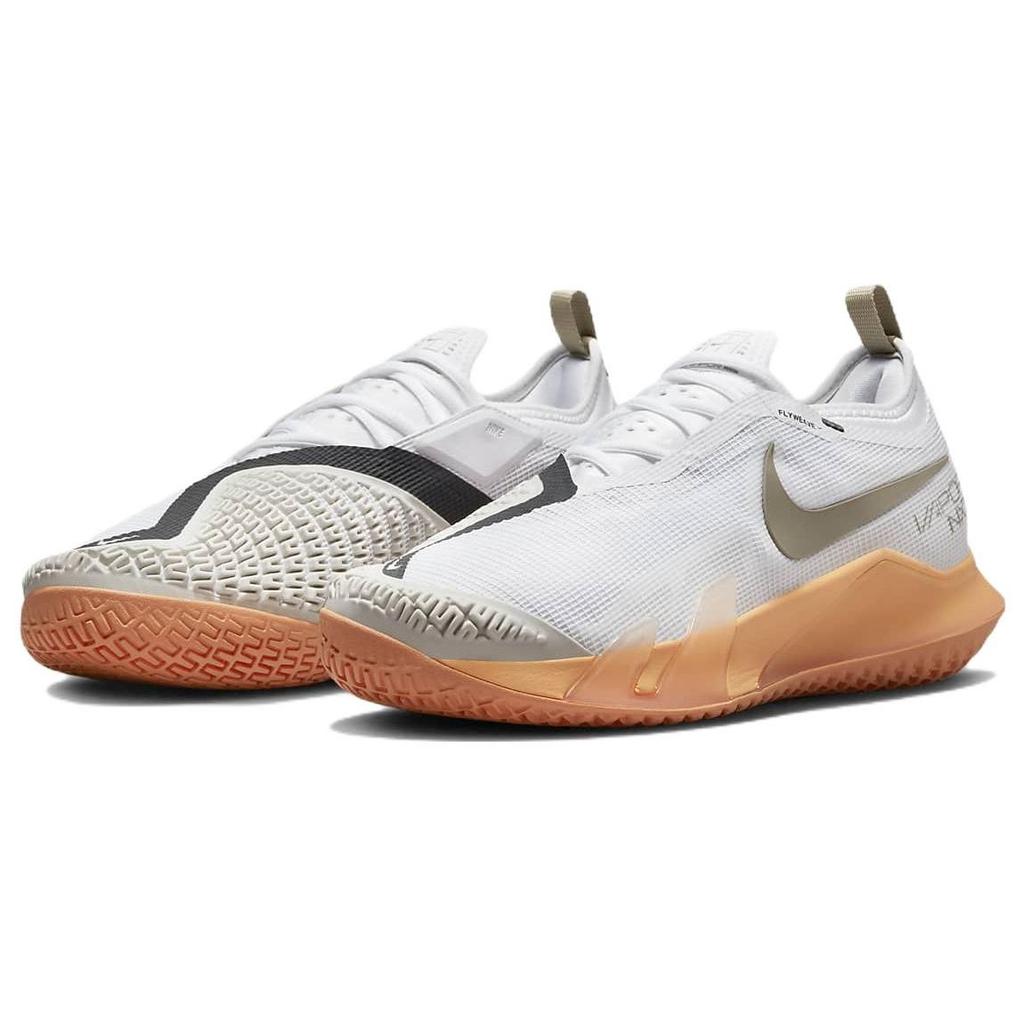 Nike Court React Vapor NXT Bianco Orange Trance Scarpe da Ginnastica da Uomo Light-Bone Kaki CV0724-103