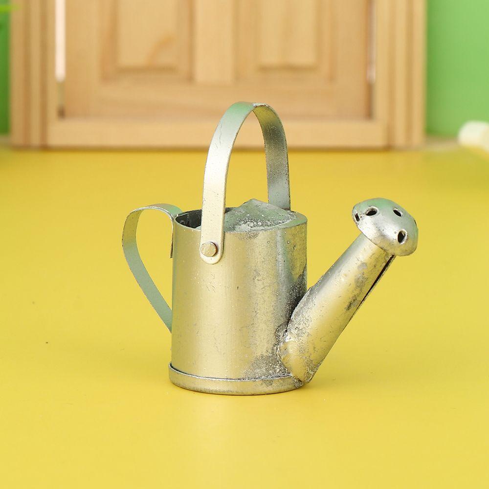 1:12 Scale Dollhouse Kettle Miniature Teapot Mini Watering Pot Doll Accessories Scene Model Dolls House Furniture Playing Gift