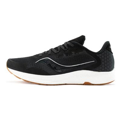Freedom 4 Cushioning Slip Resistant Abrasion Resistant Low Top Casual Running Shoes Men's Black White S20617-12