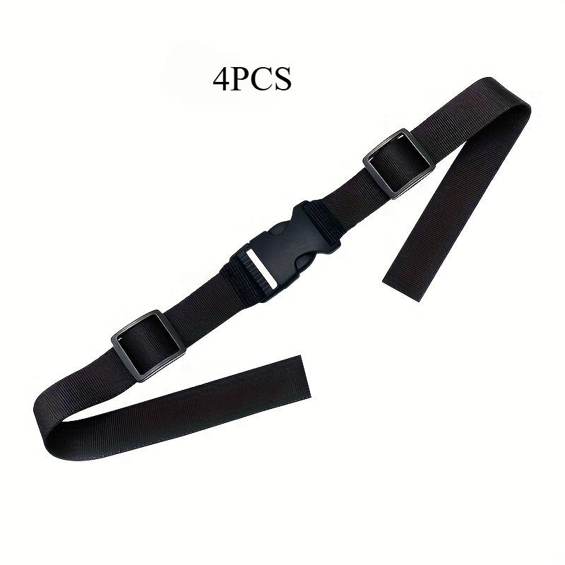 1/2/4PCS Black Polyester Backpack Straps, Adjustable Chest Strap with Secure Buckle, Lightweight Minimalist Design