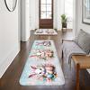 1Pcs Anti Fatigue Kitchen Rugs,Festive Easter Rabbit Print Waterproof Non-Slip Thick Cushioned Kitchen Mat Heavy Duty Comfort Standing Mat for Kitchen