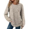 Women's Fashion Long Sleeve Floral Loose Long Sleeve Round Neck Casual Top