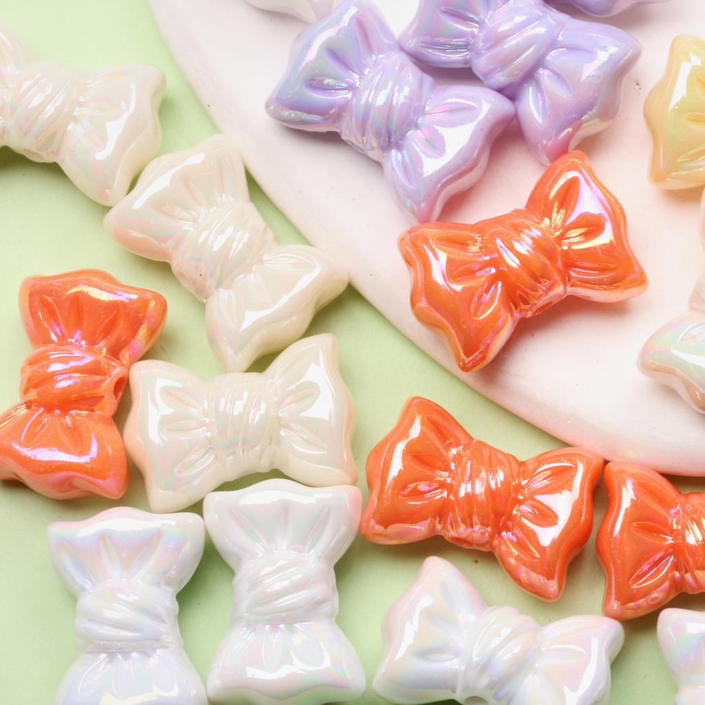 Acrylic Sugar Beads Beading Accessory Handmade Material For Necklace Earrings 5Pcs 16*24mm Jewelry Making Charms DIY Making Craft