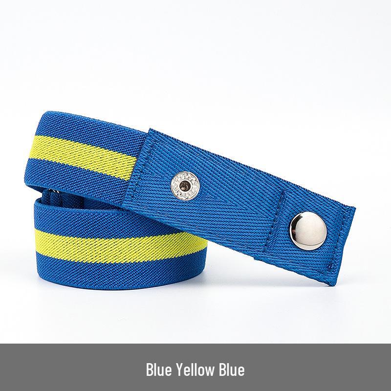 Lazy Unisex Elastic Belt: No-Tie, Seamless, Invisible Canvas Belt for Jeans