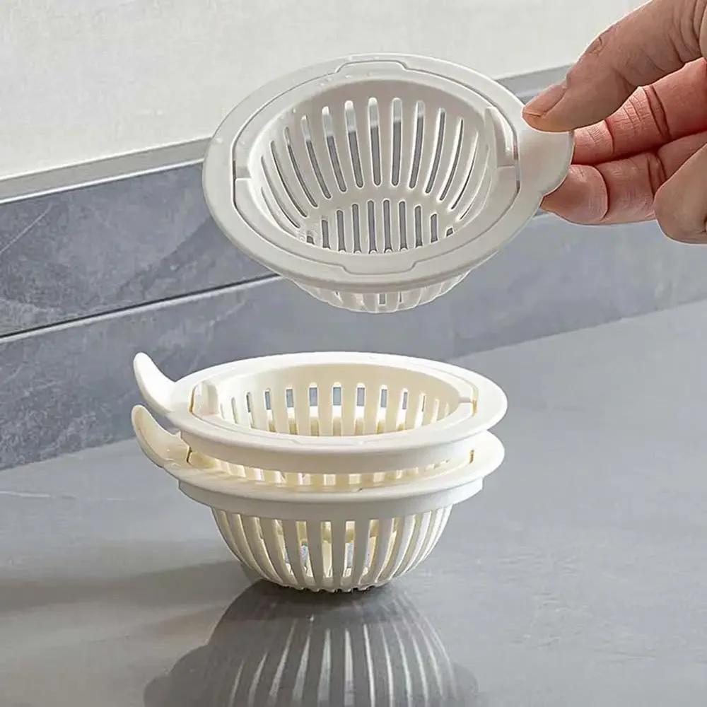 Drain Basket with Handle Kitchen Sink Strainer Food Slag Strainer Drain Trap Convenient Creative Kitchen Supplies