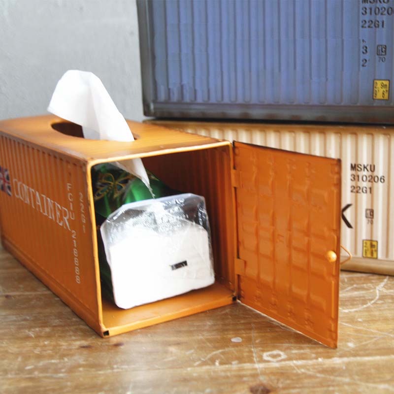 Container Tissue Box Versandbehälter Modell Kreative Lagerung Serviettenhalter Desktop Storage Serviettenbox Mode Dekoration