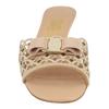 Salvatore Ferragamo Glo Bow Mules Beige