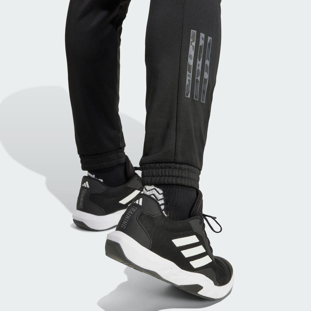 Adidas Train Essentials Camo Pants Black Men Streetwear IS6150