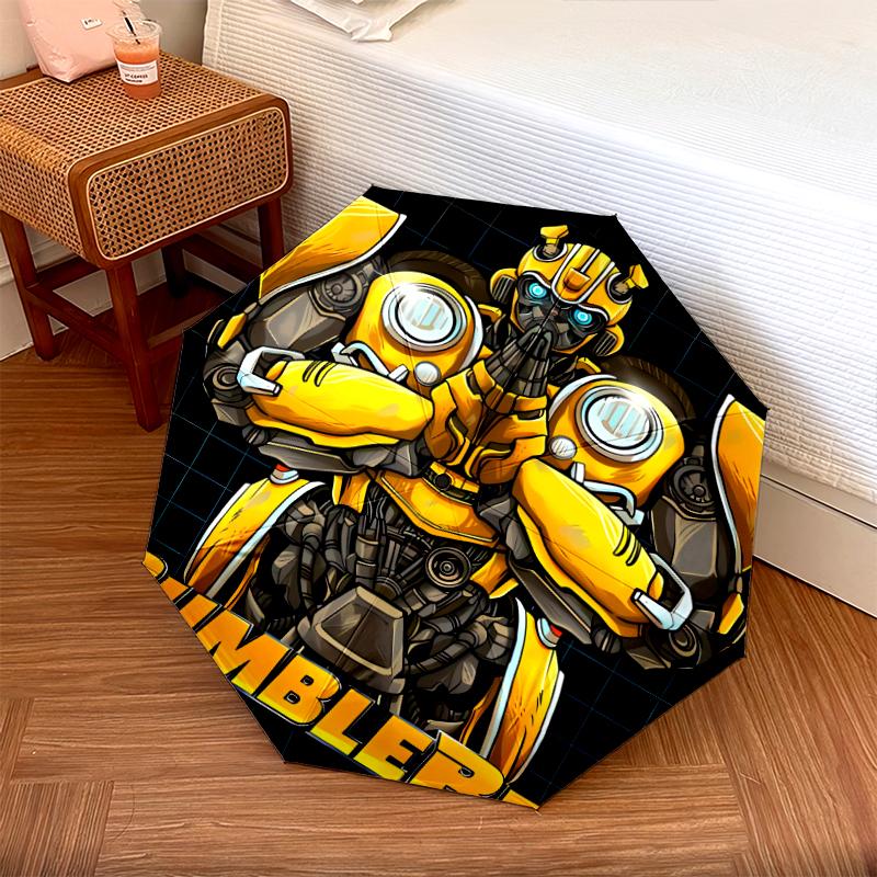 1 PC Automatic Folding Umbrella - Transformers Pattern, Portable & Foldable Design with 8 Ribs, Christmas Birthday Gifts